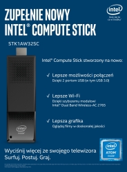 Intel Compute Stick Atom dane techniczne2X